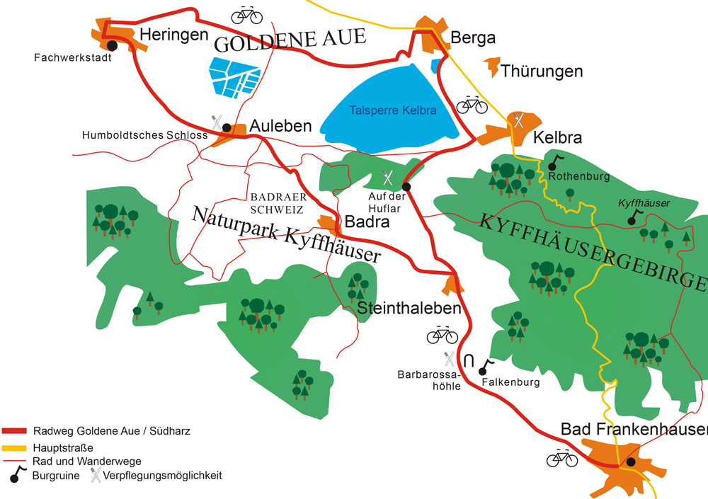 Goldene Aue - Kyffhäuser-Gebirge